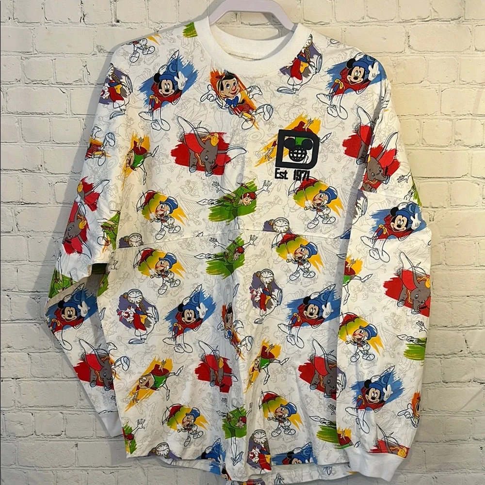 Disney Authentic Character Print Sweatshirt New - Picture 1 of 11